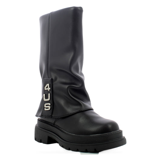 4US paciotti stivali bimbi 25-30 - Black