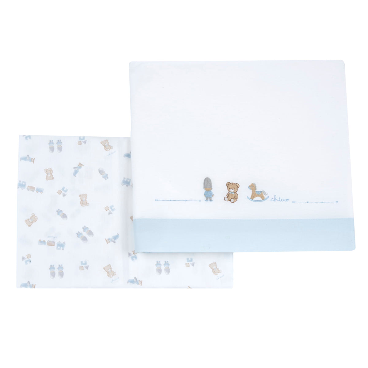 Set 2 pz lenzuola carrozzina neonato - 032