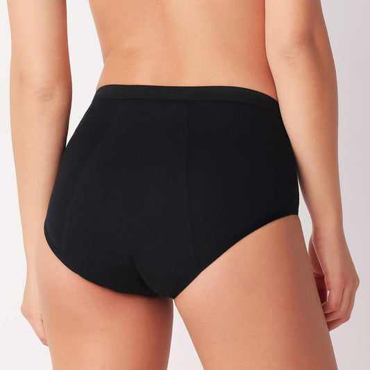 Culotte assorbente lavabile flusso abbondante - Nero