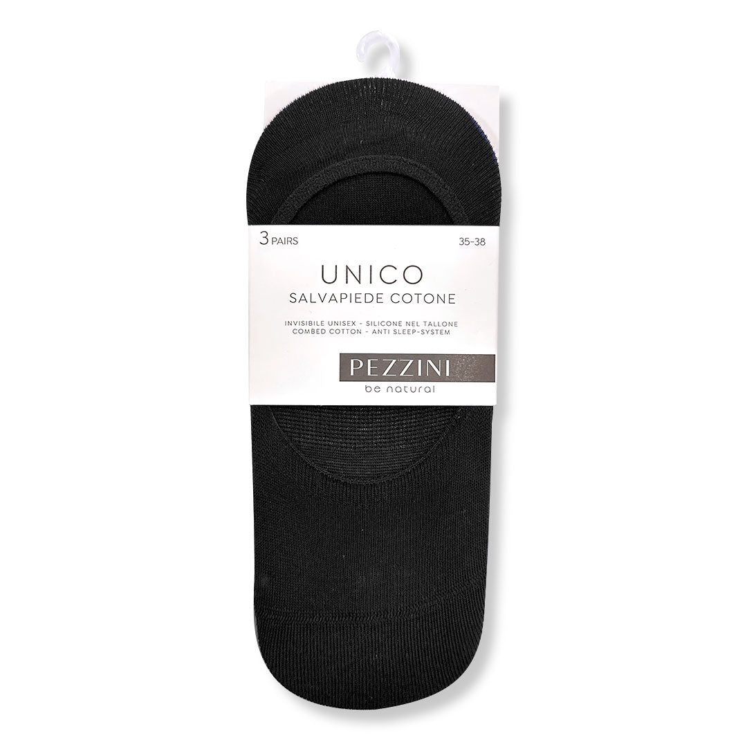 Salvapiede unisex 3 paia - Nero