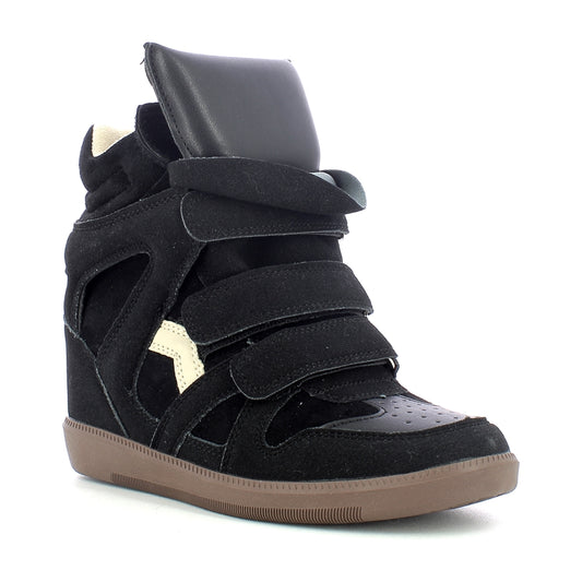 Sneakers donna zeppa interna - Black