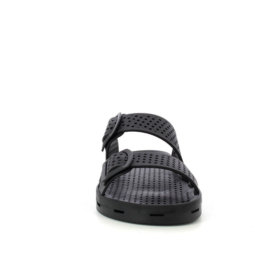 Ciabatta uomo con fibbie - Black