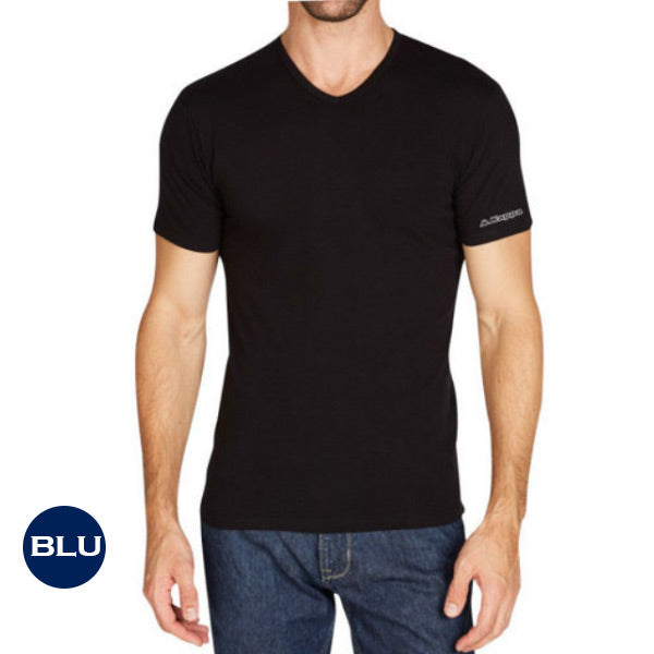T-shirt scollo v uomo - Blu Navy