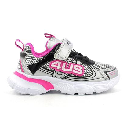 4US paciotti sneakers bimbi 25-30 - Fucsia