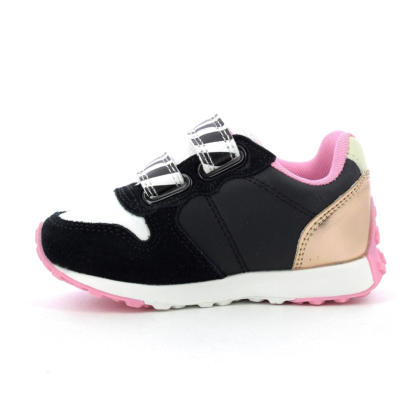 4US paciotti sneakers bimbi 25-30 - Black White