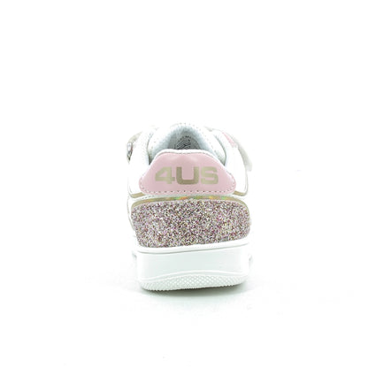 4US paciotti sneakers bimbi 20-25 - White Pink