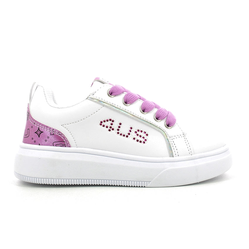 4US paciotti sneakers bimbi 25-30 - White Fuxia