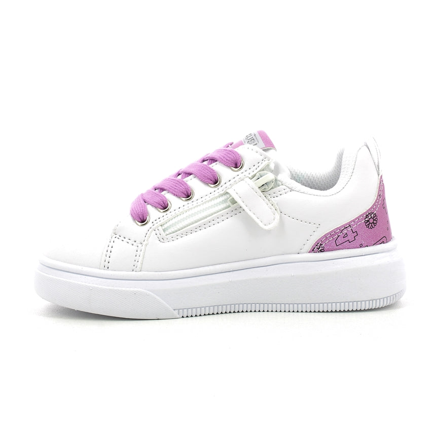 4US paciotti sneakers bimbi 25-30 - White Fuxia