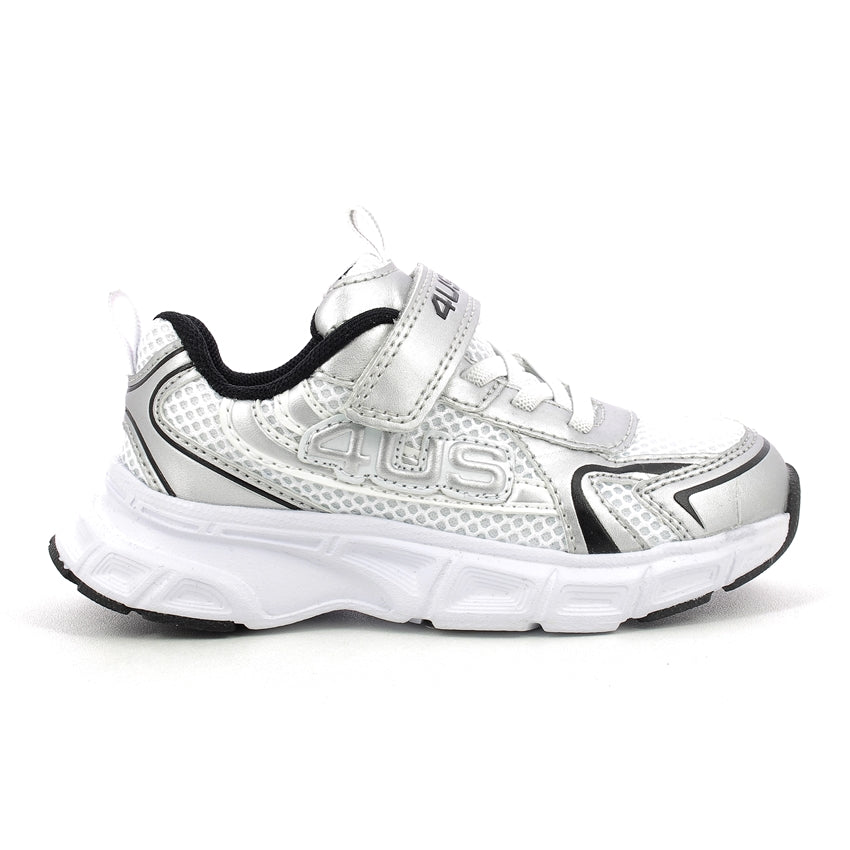 4US paciotti sneakers bimbi 25-30 - White Silver