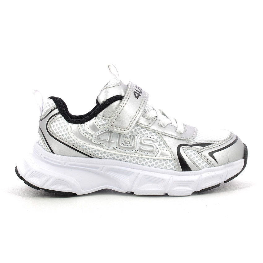 4US paciotti sneakers bimbi 31-35 - White Silver