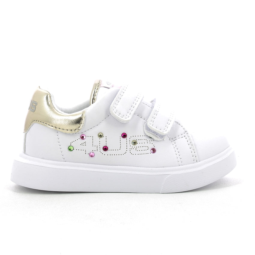 4US paciotti sneakers bimbi 20-25 - White Gold
