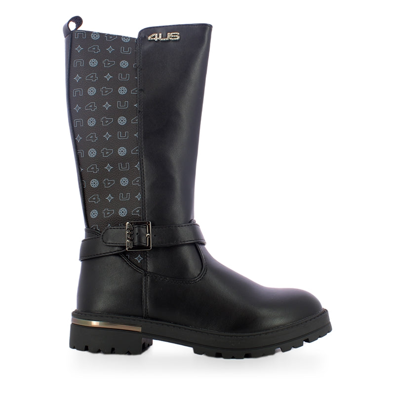 4US paciotti stivali bimbi 31-36 - Black