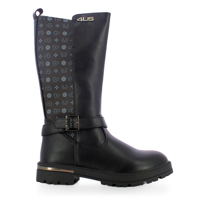 4US paciotti stivali bimbi 31-36 - Black