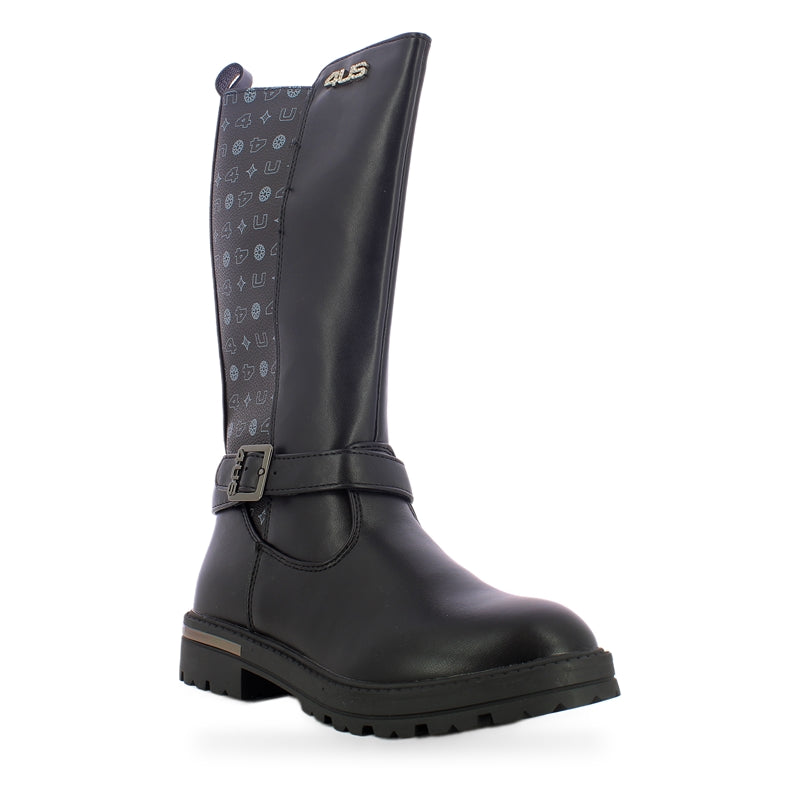 4US paciotti stivali bimbi 31-36 - Black