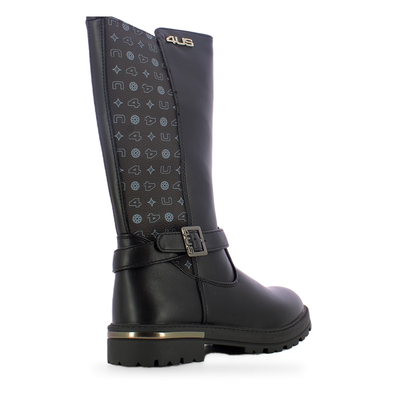 4US paciotti stivali bimbi 31-36 - Black