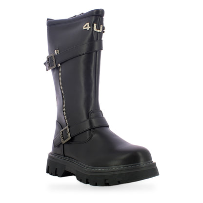 4US paciotti stivali bimbi 31-36 - Black