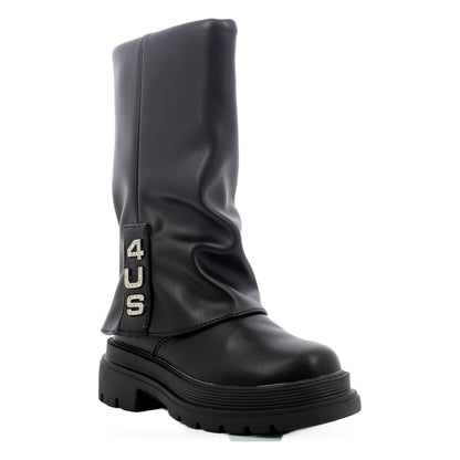 4US paciotti stivali bimbi 25-30 - Black