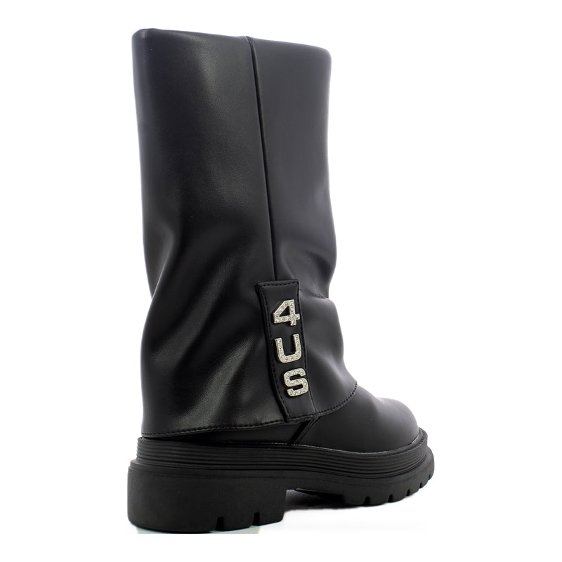 4US paciotti stivali bimbi 25-30 - Black