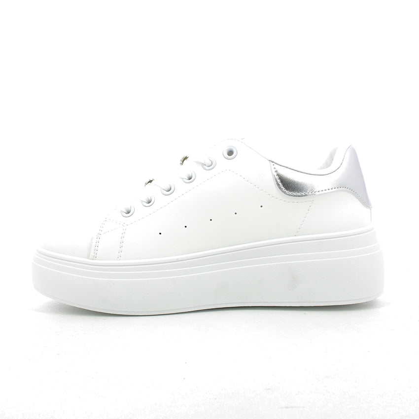 Basile sneakers donna AB05737SD - Bianco Argento