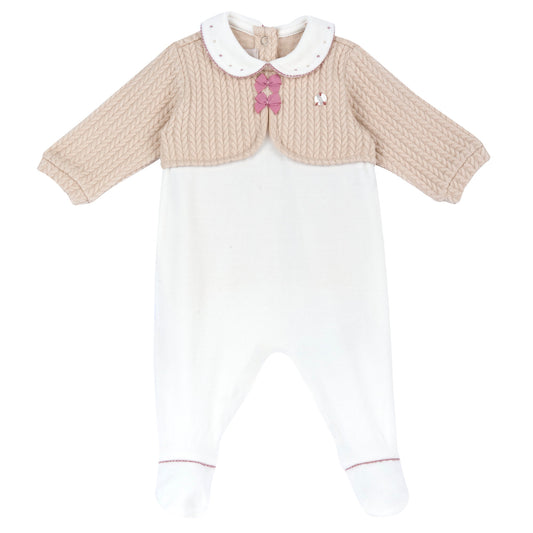 Tutina con apertura patello bimba 0-12M - 030