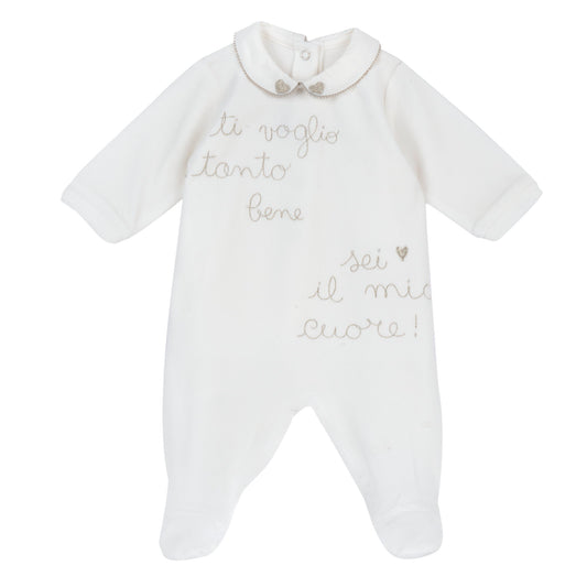 Tutina con apertura patello bimba 0-9M - 030