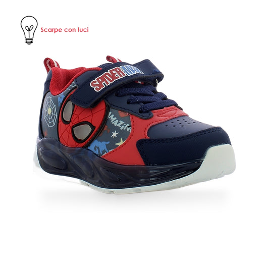 SCARPA SPORT TPR con LUCI SPIDERMAN BIMBO 24-31 - Spiderman