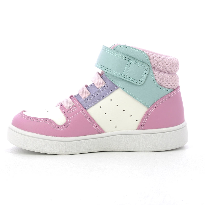 B eclyper boy sneakers 20-27 - White DK Pink