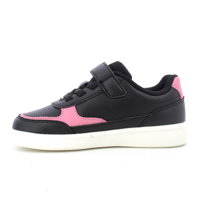 J NEW EMBERLIX GIRL SNEAKERS 28-35 - Black Fuchsia
