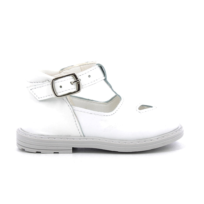 Scarpe con occhielli bambini - Vitello Bianco
