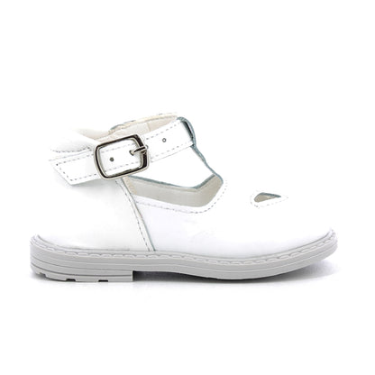 Scarpe con occhielli bambini - Vitello Bianco