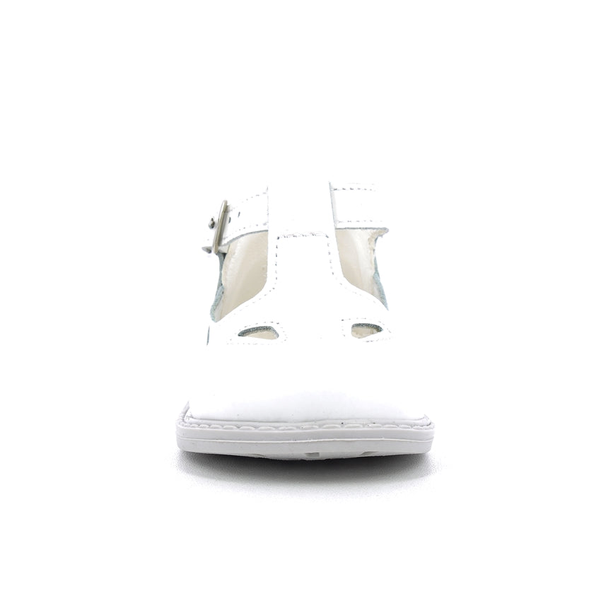 Scarpe con occhielli bambini - Vitello Bianco