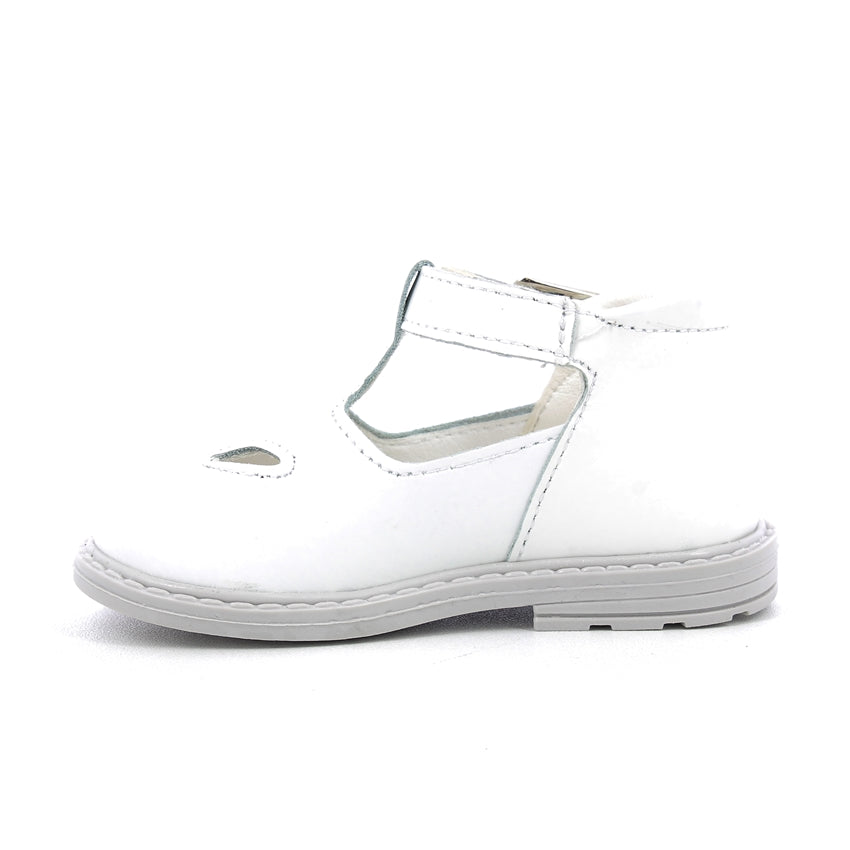 Scarpe con occhielli bambini - Vitello Bianco