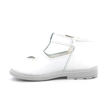 Scarpe con occhielli bambini - Vitello Bianco