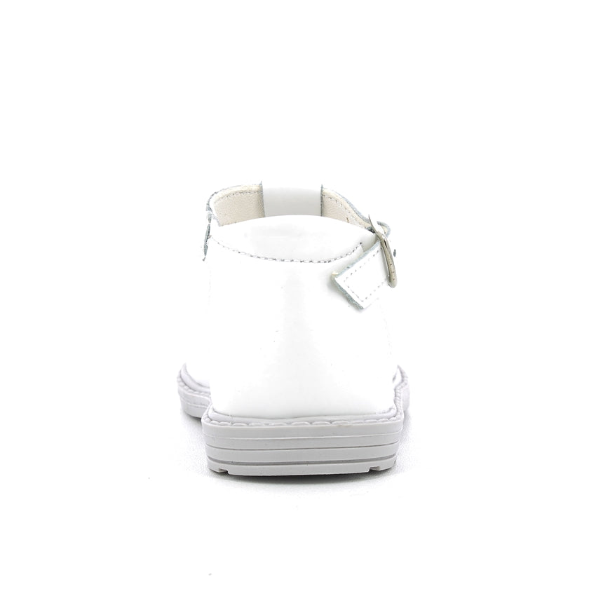 Scarpe con occhielli bambini - Vitello Bianco
