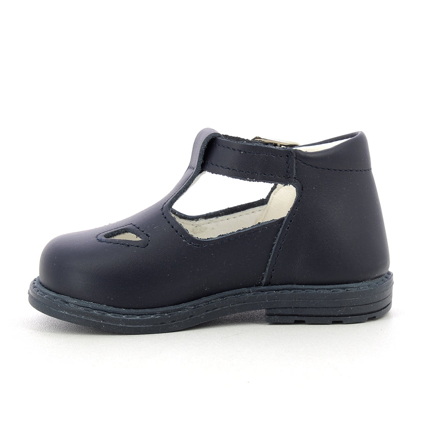 Scarpe con occhielli bambini - Vitello Blu