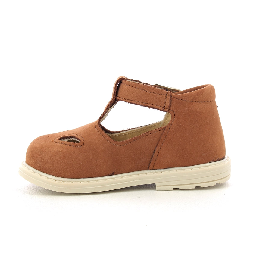 Scarpe con occhielli bambini - Nabuk Cuoio
