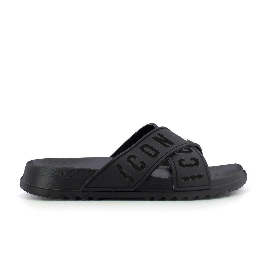 Ciabatta mare uomo - Black Black