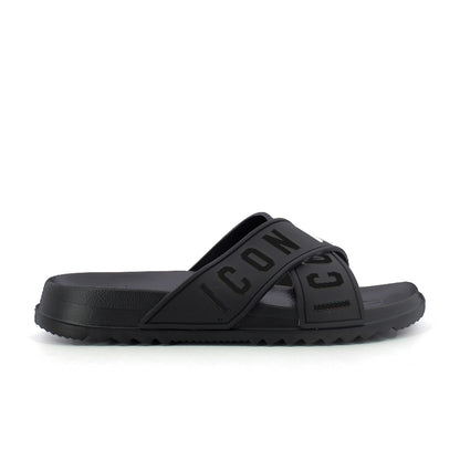 Ciabatta mare uomo - Black Black