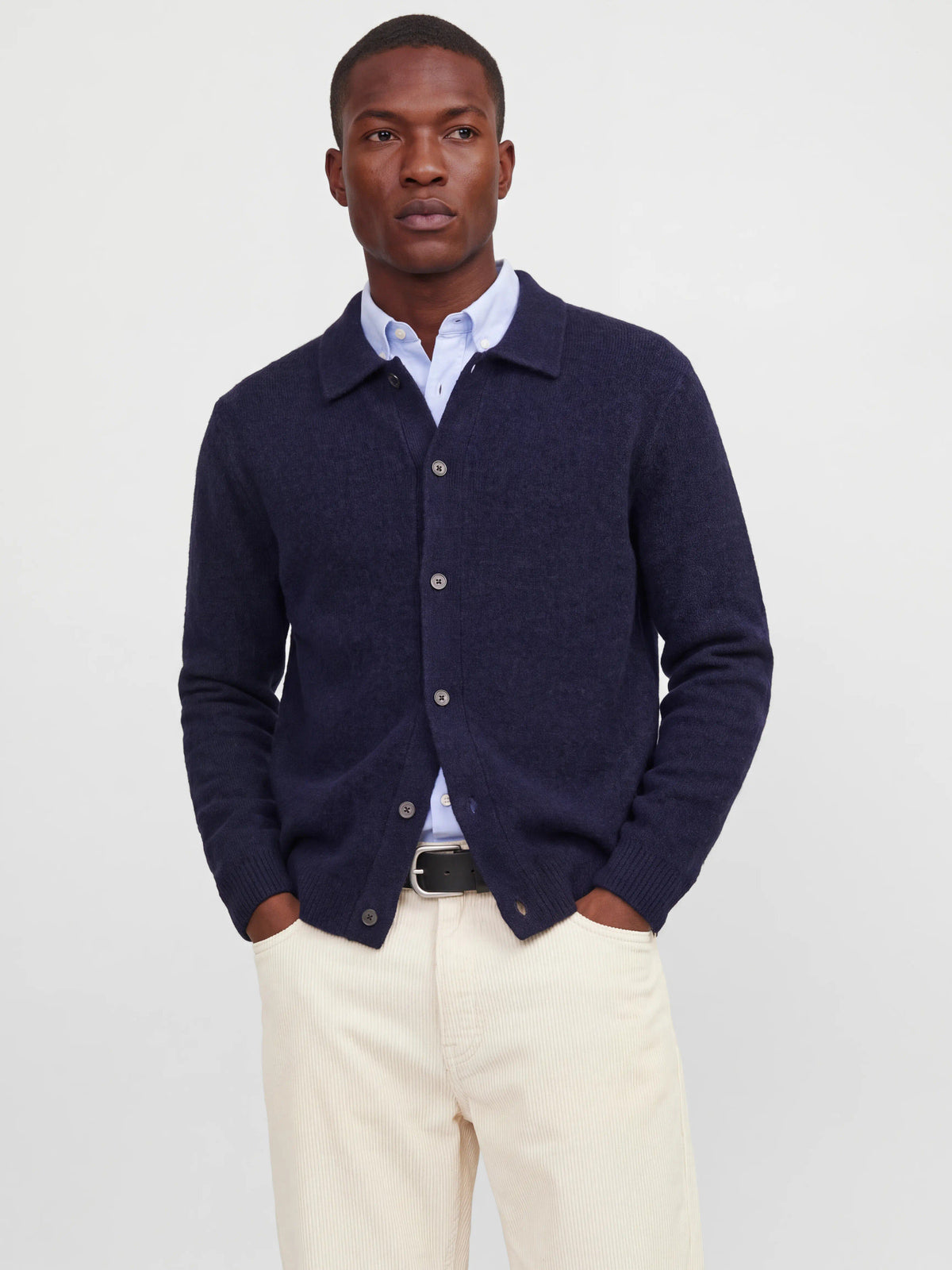Cardigan a maglia uomo - Night Sky