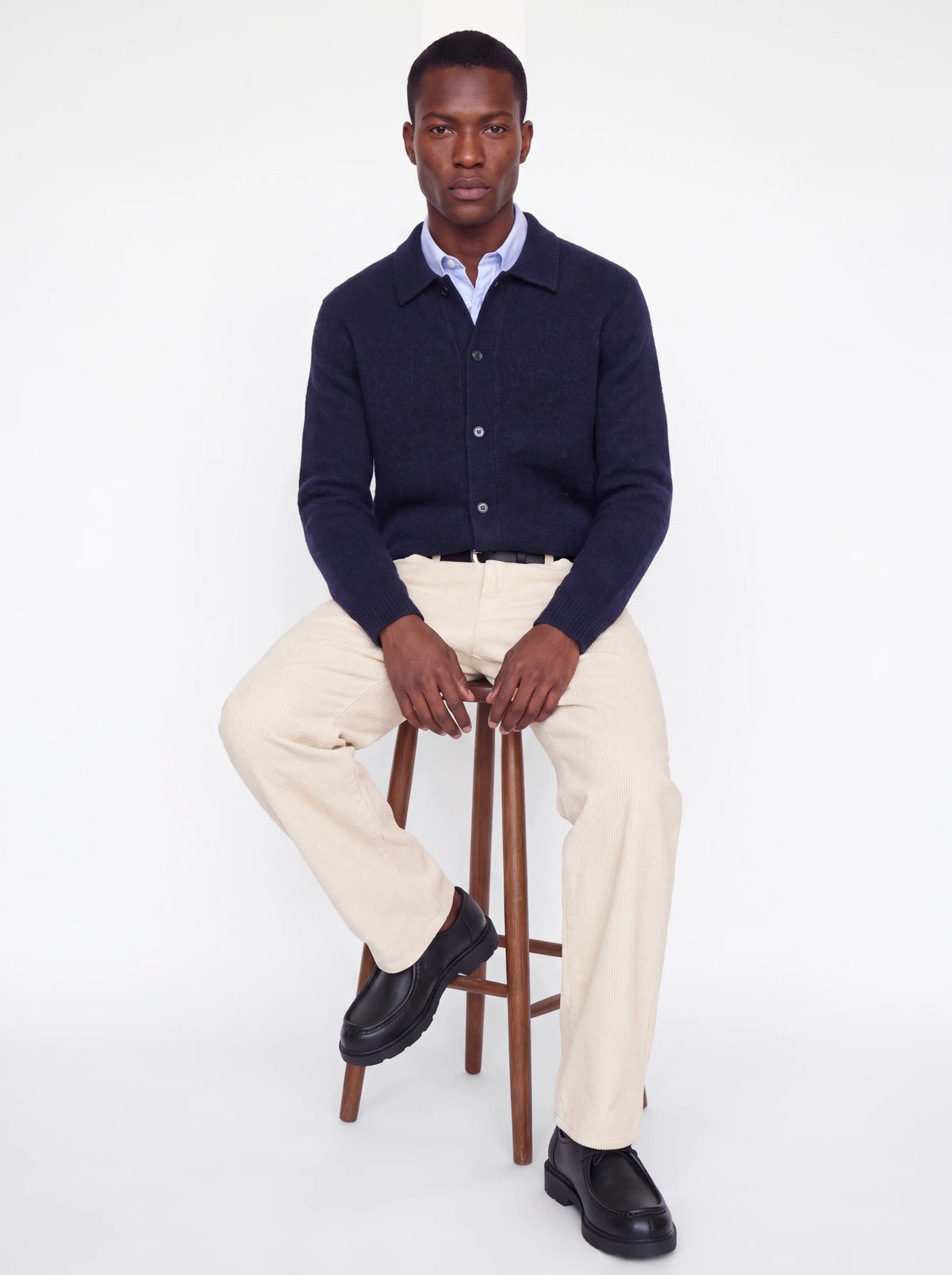 Cardigan a maglia uomo - Night Sky