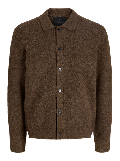 Cardigan a maglia uomo - Chocolate