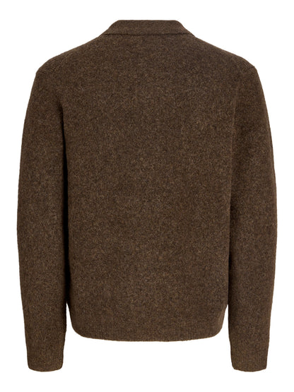 Cardigan a maglia uomo - Chocolate
