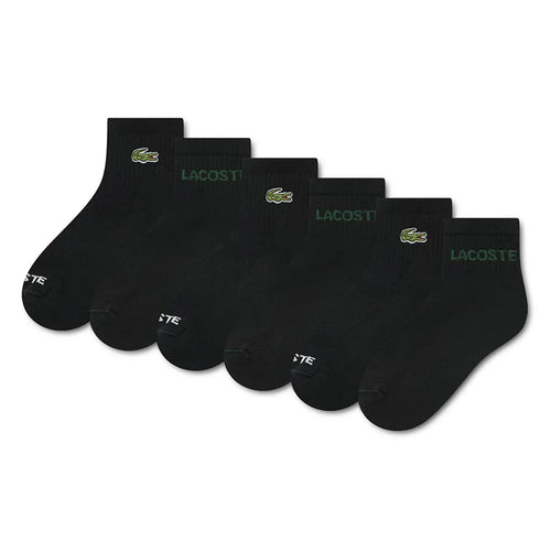 Lchn 6PK cotton quarter sock 6 paia calzini 5-11A