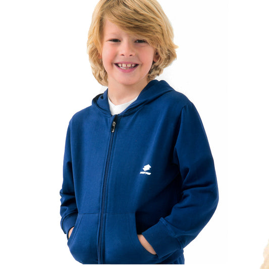 Felpa con zip bambini 4-8A - Bluette