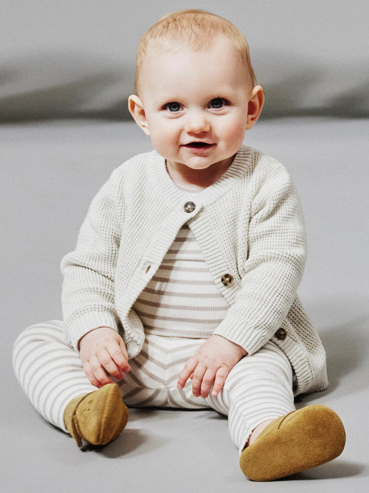 Cardigan bimbi 2-18M - Peyote Melange