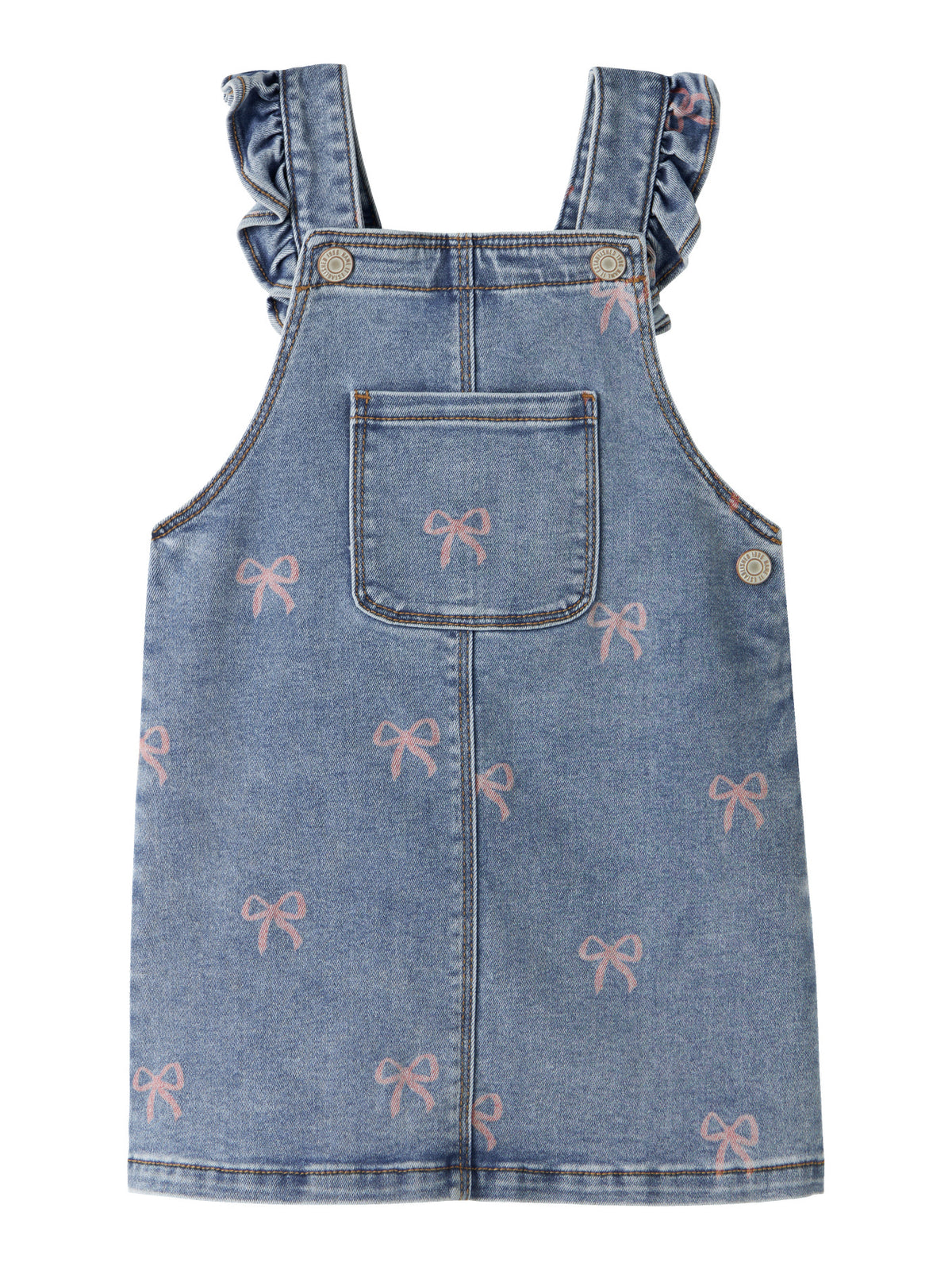 Abito corto bimba 2-7A - Medium Blue Denim