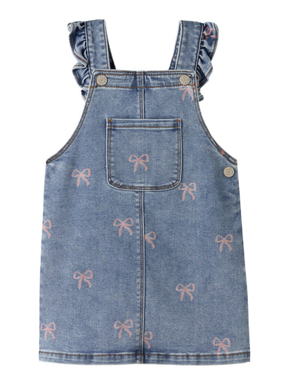 Abito corto bimba 2-7A - Medium Blue Denim