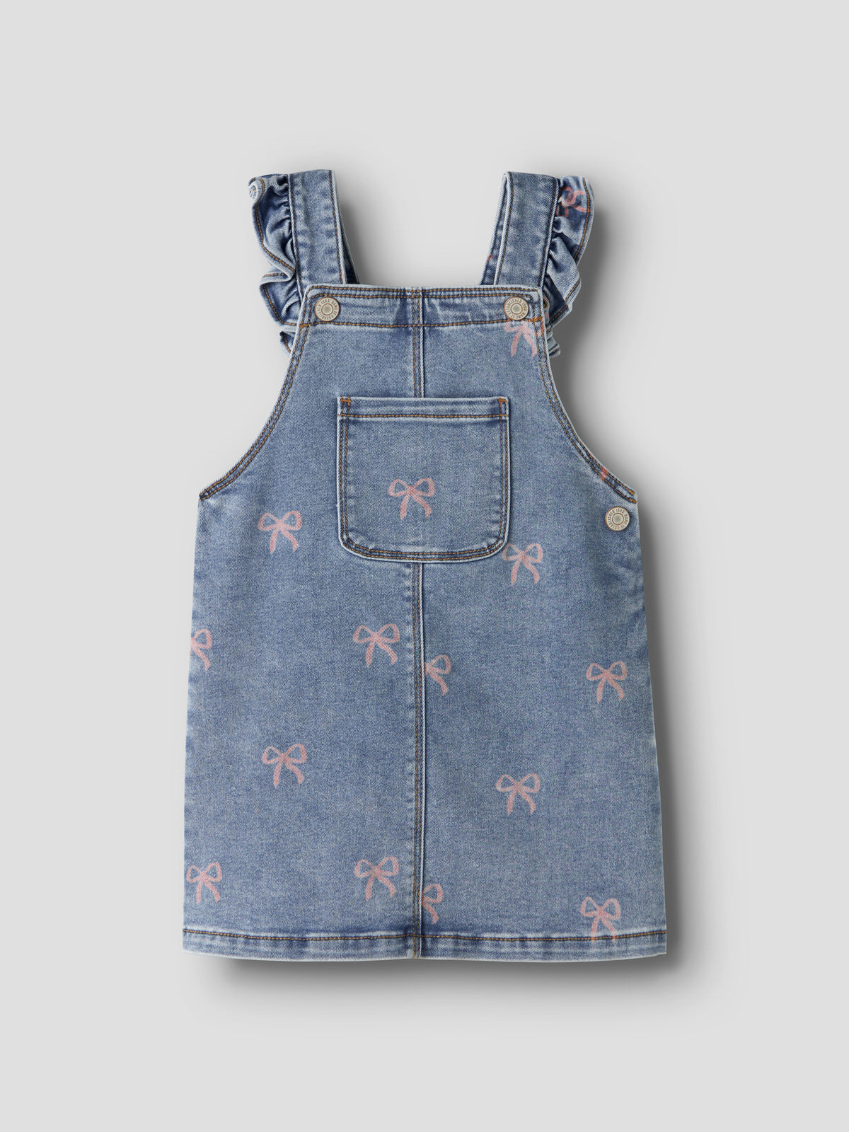 Abito corto bimba 2-7A - Medium Blue Denim