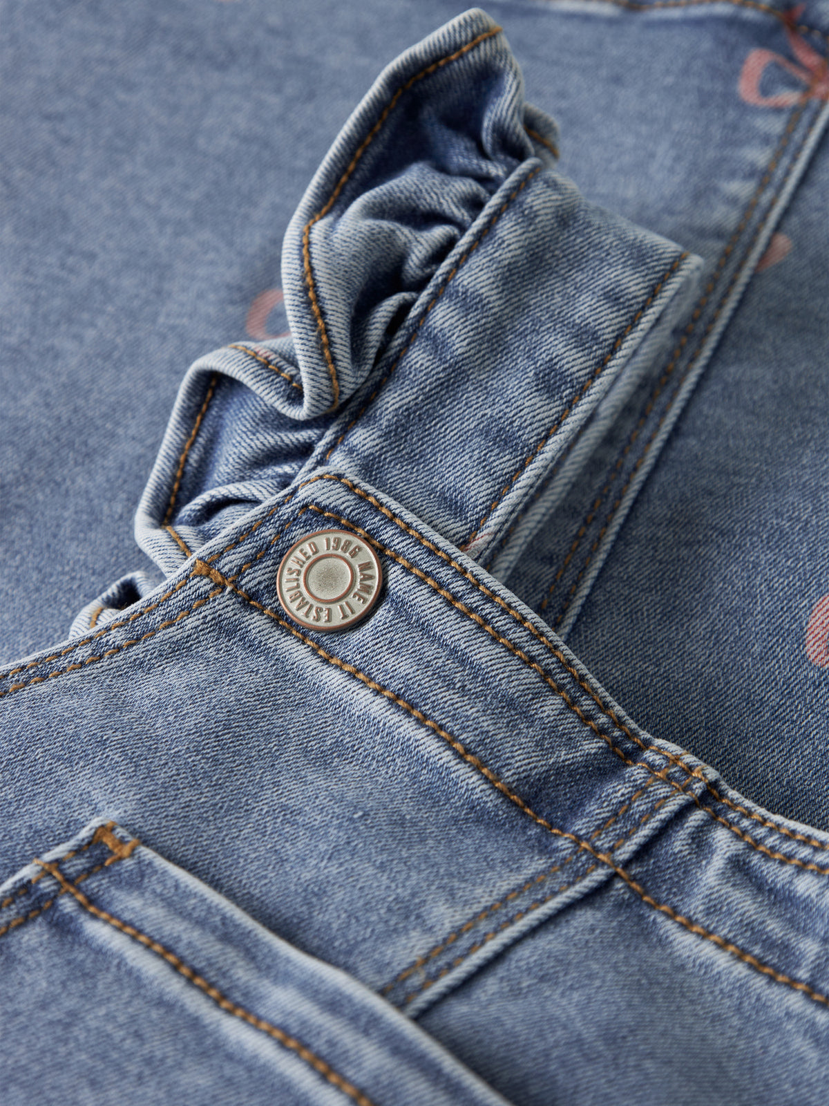 Abito corto bimba 2-7A - Medium Blue Denim