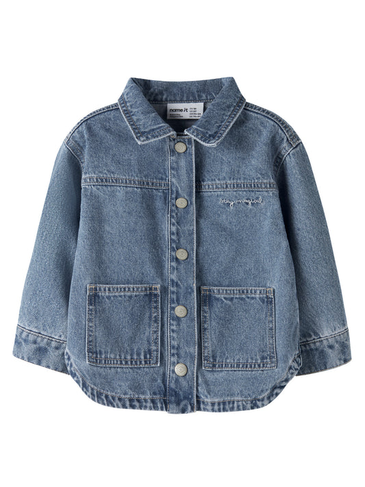 Giacca jeans bimba 2-7A - Medium Blue Denim